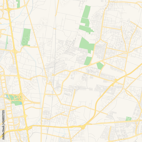 Empty vector map of Cuautitlán, México, Mexico