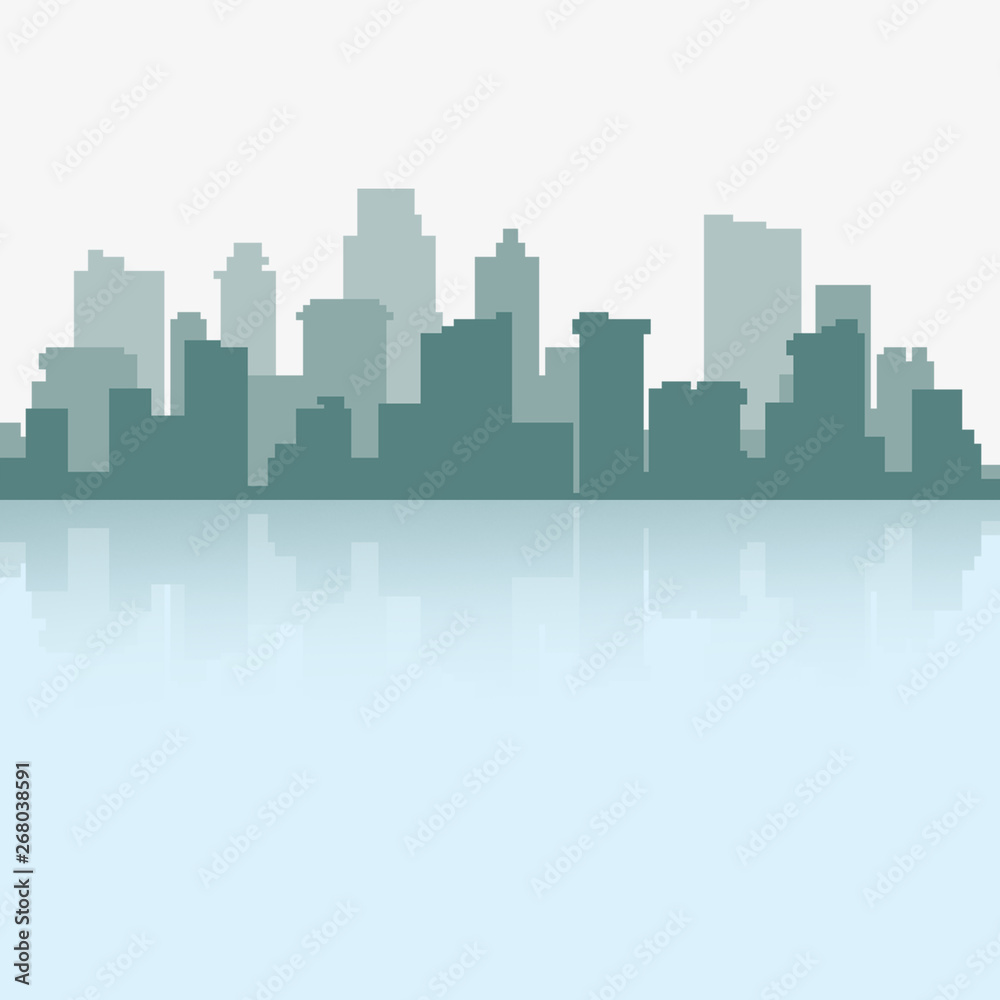 background with city and skyline