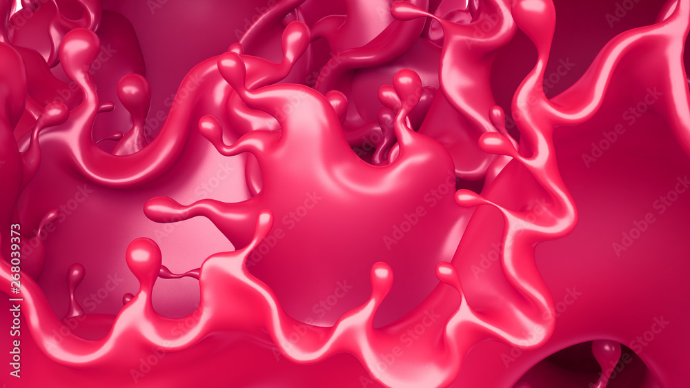 Splash of paint. 3d illustration, 3d rendering. Splash of paint. 3d illustration, 3d rendering.