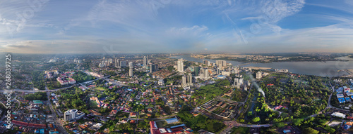 Panorama view of Johor Bahru City of Malaysia