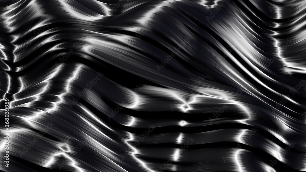 Naklejka premium Beautiful luxury metallic background. 3d illustration, 3d rendering.