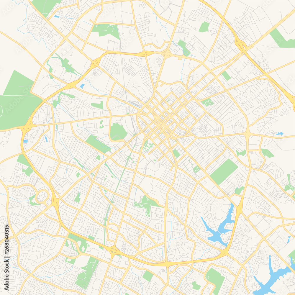 Empty vector map of Lexington, Kentucky, USA