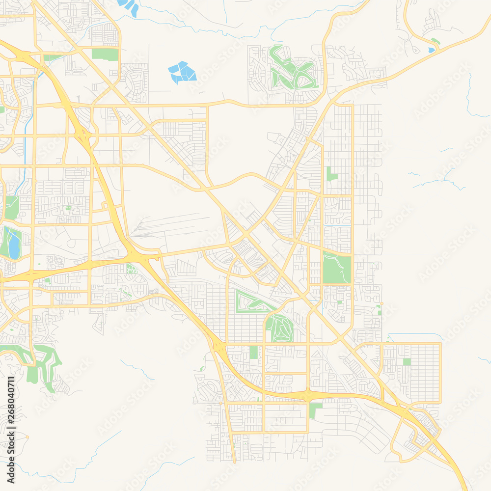 Empty vector map of Henderson, Nevada, USA
