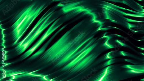 Beautiful green turquoise background. 3d illustration, 3d rendering.