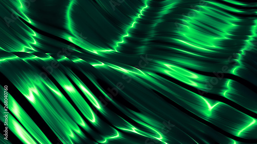 Beautiful green turquoise background. 3d illustration, 3d rendering.