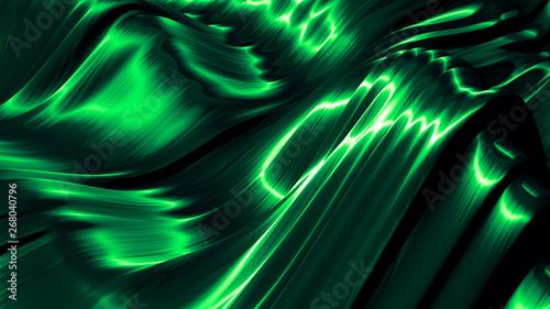 Beautiful green turquoise background. 3d illustration, 3d rendering.
