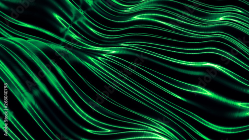 Beautiful green turquoise background. 3d illustration, 3d rendering.