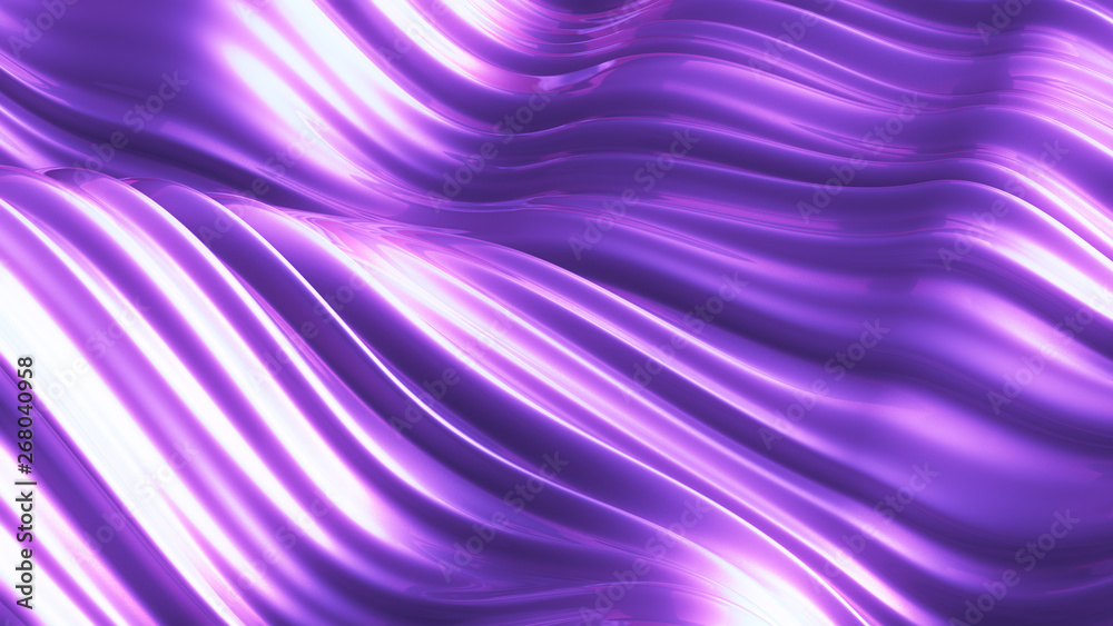 Luxurious purple background with flying fabric. 3d illustration, 3d rendering. Luxurious purple background with flying fabric. 3d illustration, 3d rendering.