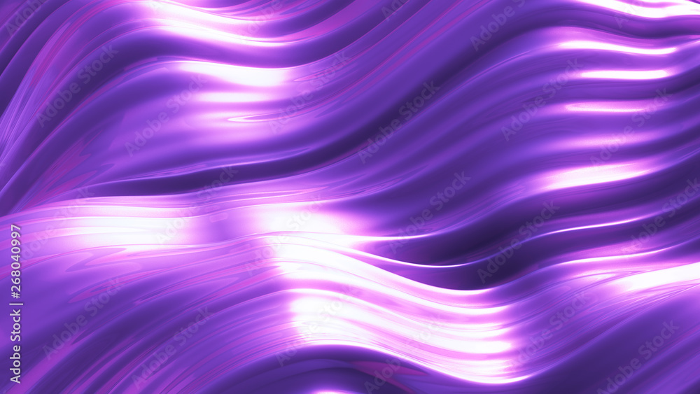 Luxurious purple background with flying fabric. 3d illustration, 3d rendering. Luxurious purple background with flying fabric. 3d illustration, 3d rendering.