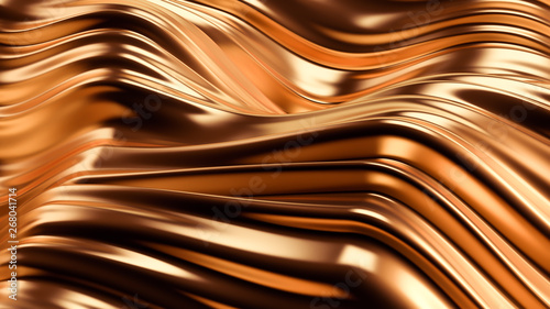 Luxury golden background. 3d illustration, 3d rendering.