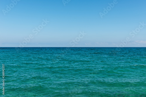 Water ocean background. Clear azur ripple aqua texture
