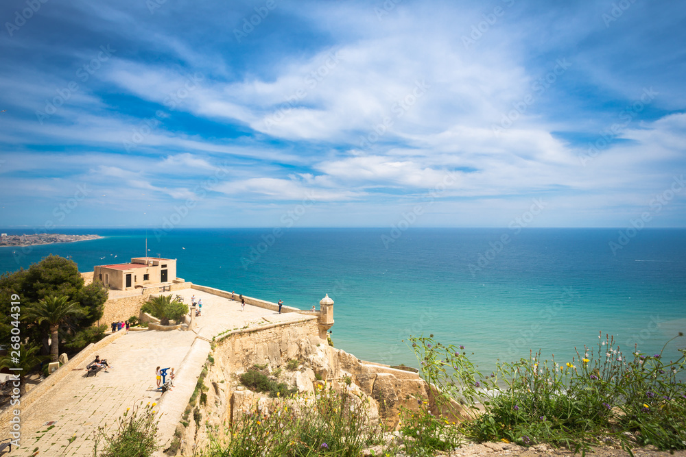 Alicante, view from Santa Barbara Castle on the Benacantil mountain