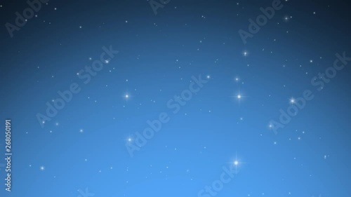 Wallpaper Mural Blue beautiful sky with stars and sparkles copy space animation background. Torontodigital.ca