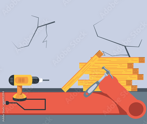 drill perforator tool with hammer