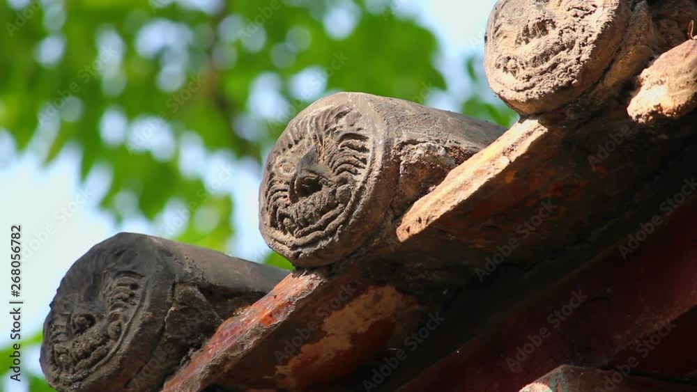 traditional roof eave of a Chinese temple traditional roof eave of a Chinese temple