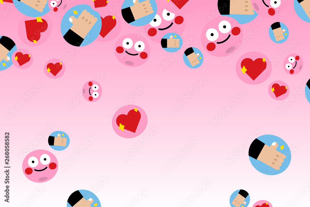 Floating emojis