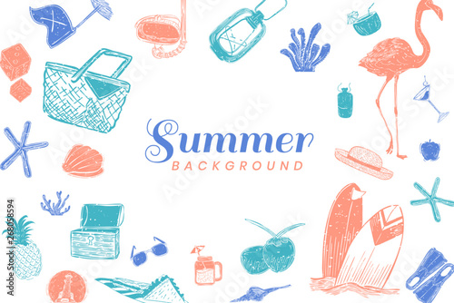 Tropical summer background