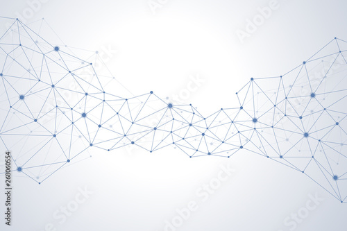 Abstract polygonal background design for business and technology.