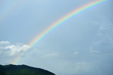 琵琶湖上空に出来た虹