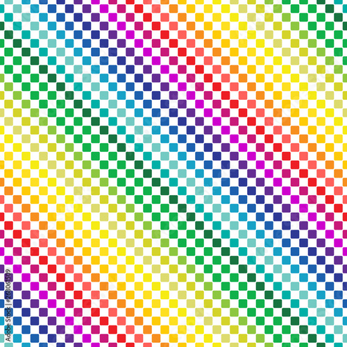 colorful rectangles in lines. seamless pattern and rainbow color concept. vector illustration.