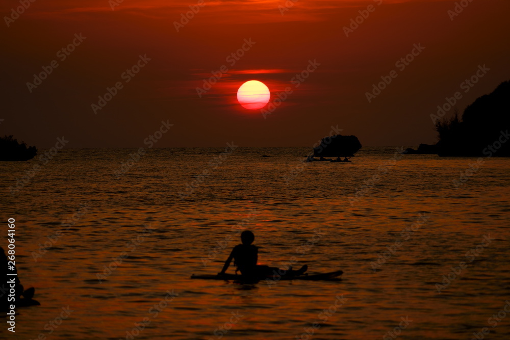 沖縄の夕陽サンセット