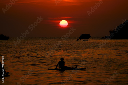 沖縄の夕陽サンセット