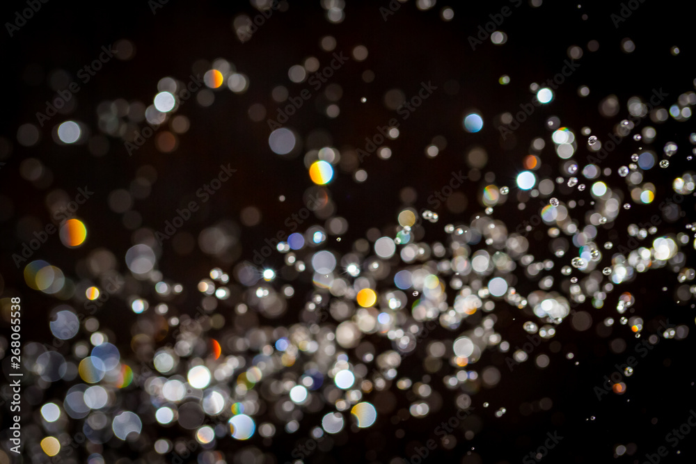 Abstract bokeh texture on black Abstract bokeh texture on black
