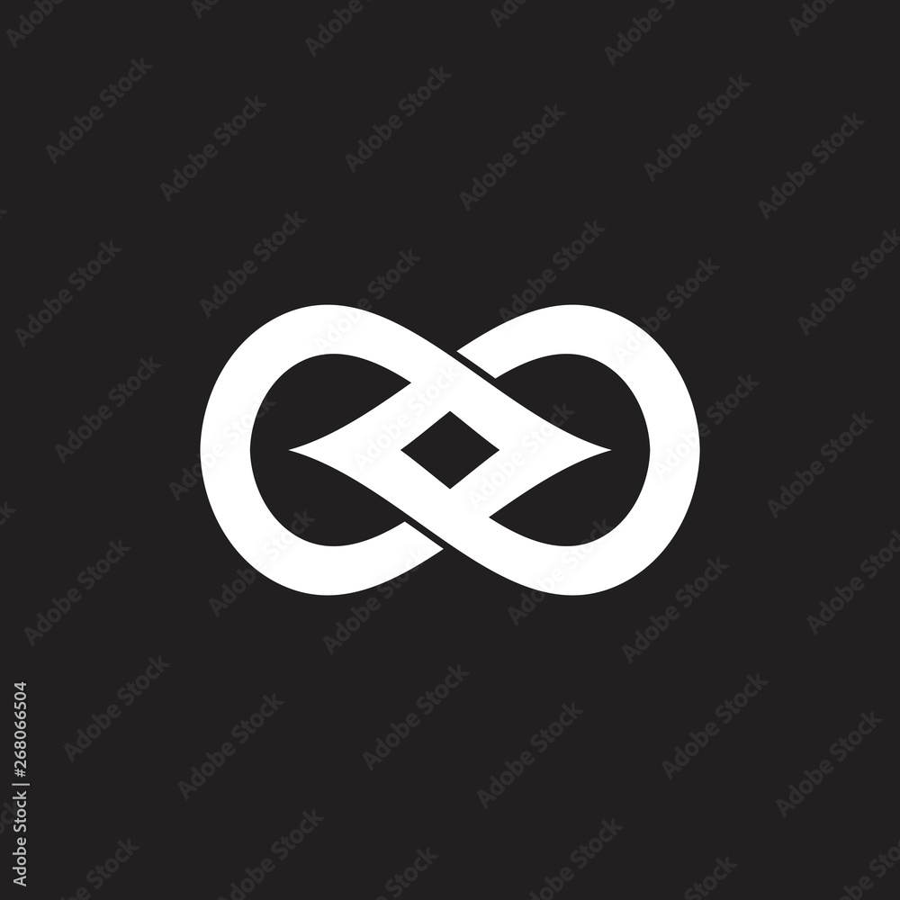Obraz premium linked curves design logo vector
