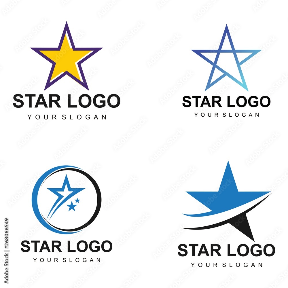 Obraz premium STAR LOGO TEMPLATE DESIGN VECTOR