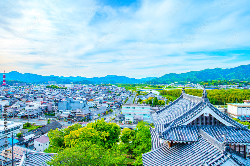 Fototapeta premium 福知山城からの景色