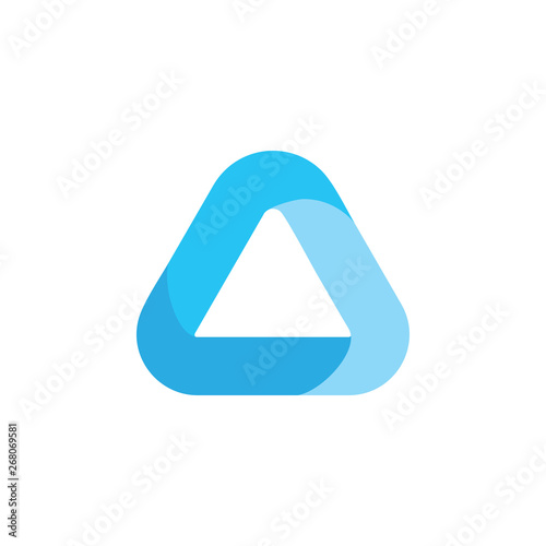 Free Download triangle curves gradient line logo vector - GFXLoad