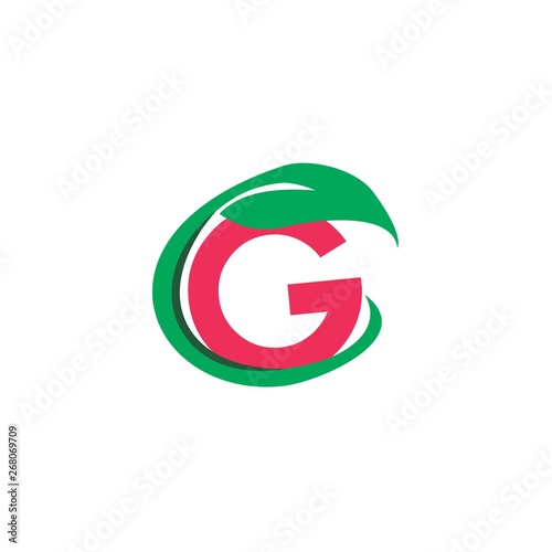 Free Download letter g circle leaf colorful logo vector - GFXLoad