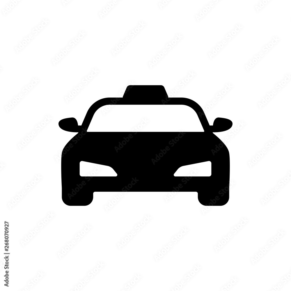 taxi car icon vector