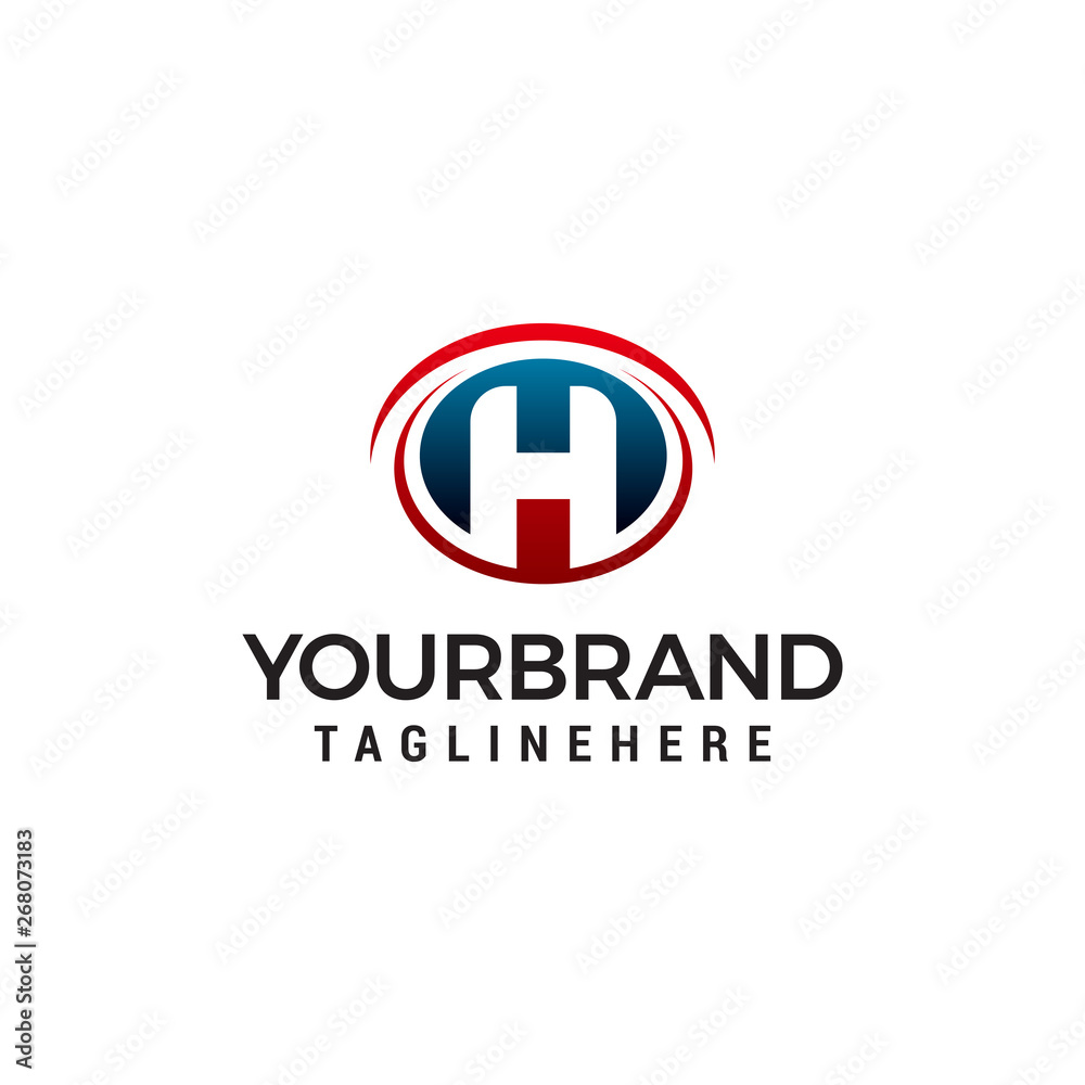 letter h logo design concept template vector letter h logo design concept template vector