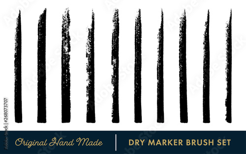Dry Marker Vector Brush Set