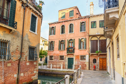 Canal Rio de le Toreseie in Venice. Italy