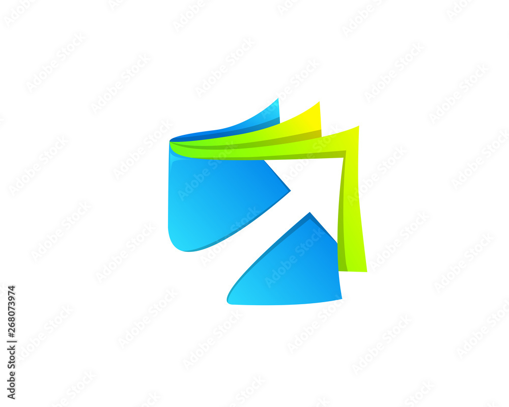 Modern Digital Wallet Financial Technology Logo In Isolated White Background Modern Digital Wallet Financial Technology Logo In Isolated White Background