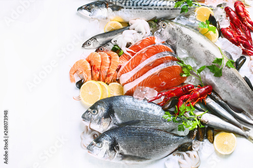 Fresh fish and seafood