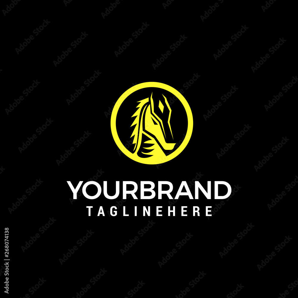 unicorn head logo design concept template vector unicorn head logo design concept template vector