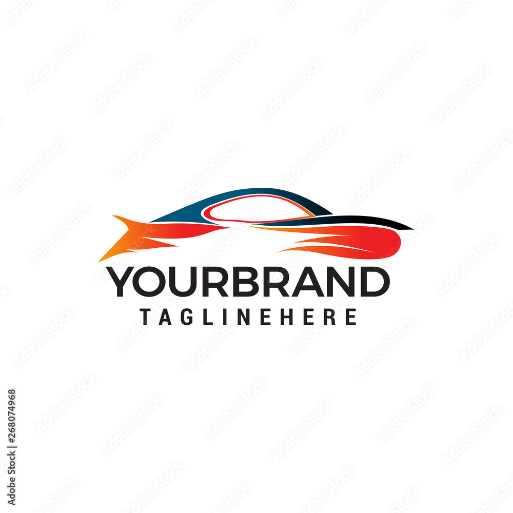 car logo design concept template vector