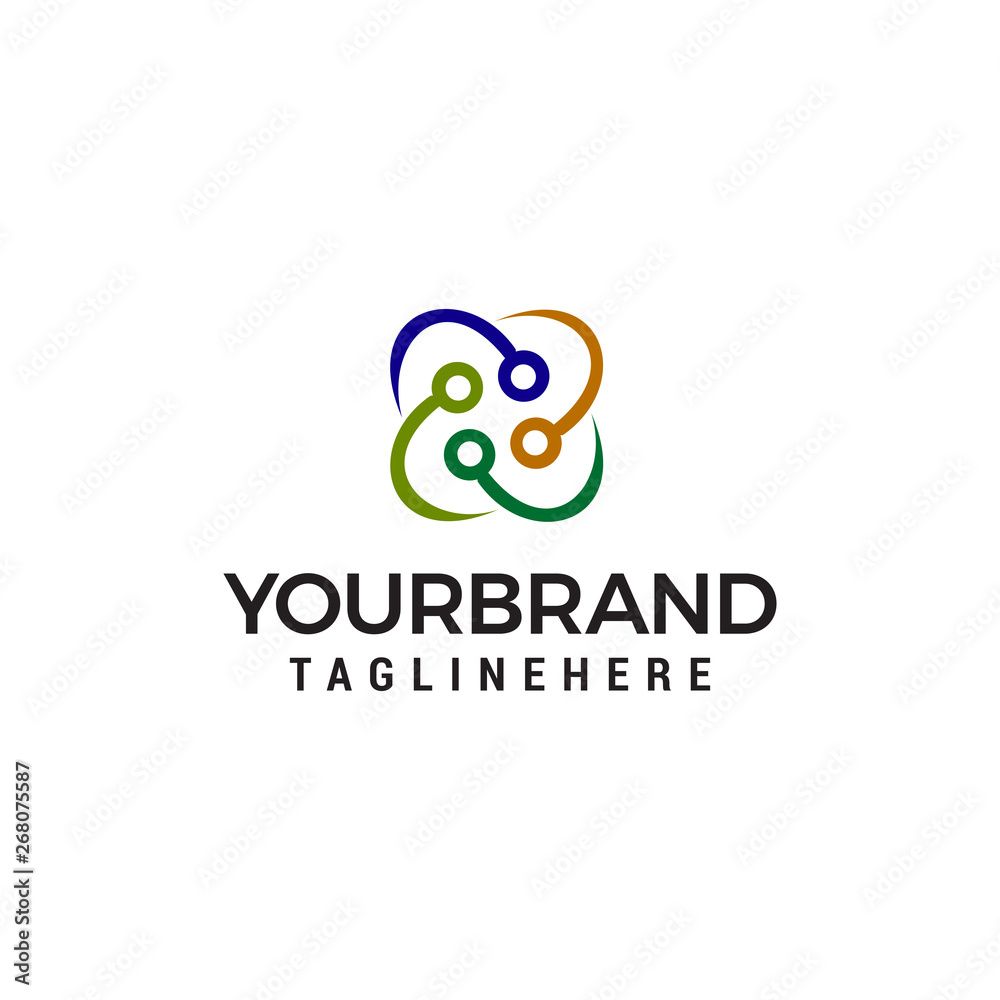 technology logo design concept template vector technology logo design concept template vector