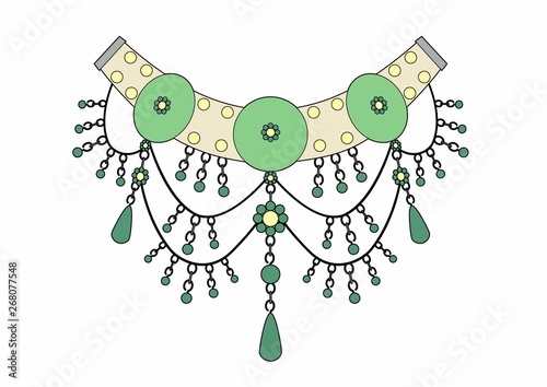 Necklace of emeralds