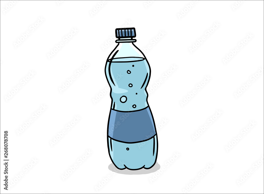 comic book style cartoon water bottle Stock Vector | Adobe Stock