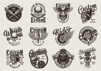 Keuken achterwand Voor hem Vintage motorbadges custom collectie  © DGIM studio