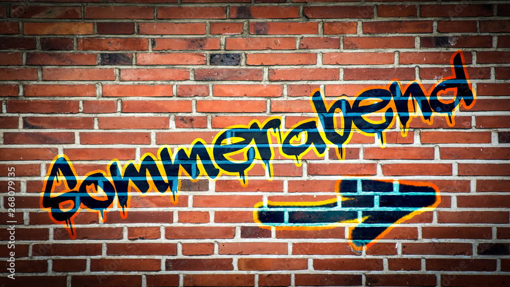 Obraz premium Schild 394 - Sommerabend