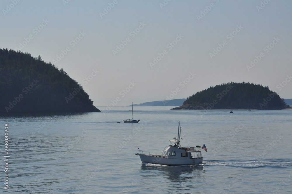 Naklejka premium Puget Sound Boating