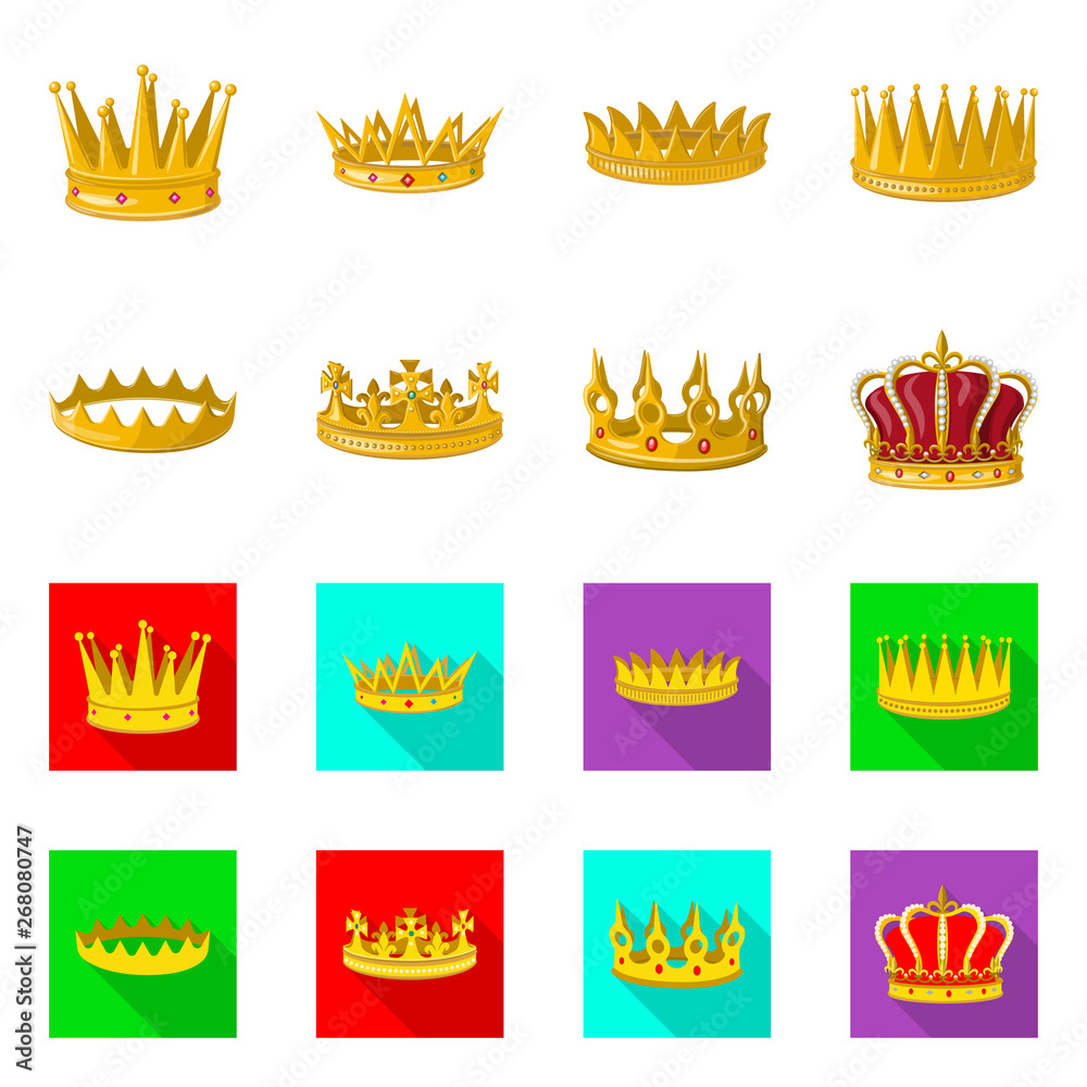 Vector design of medieval and nobility sign. Set of medieval and monarchy stock symbol for web. Vector design of medieval and nobility sign. Set of medieval and monarchy stock symbol for web.