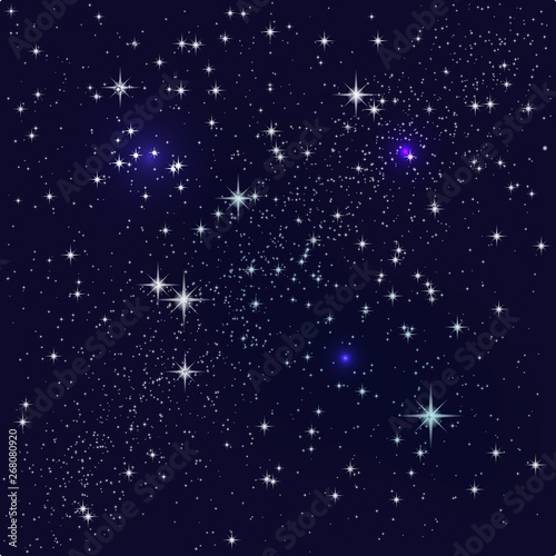 Starry sky background. Vector illustration