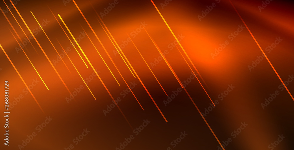 Neon glowing wave, magic energy and light motion background Neon glowing wave, magic energy and light motion background