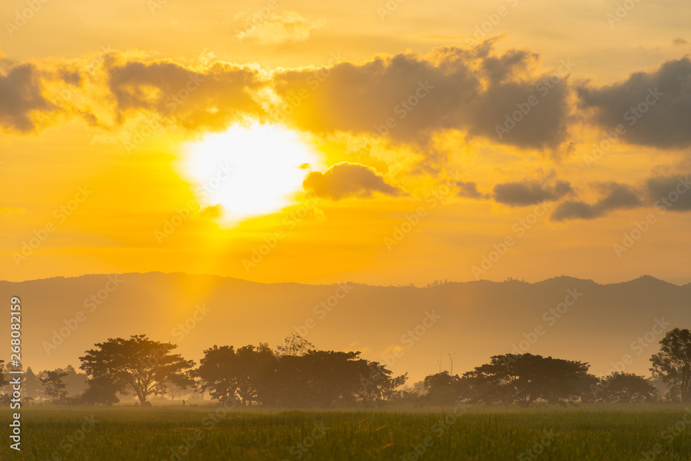 Beautiful sunrise view Beautiful sunrise view